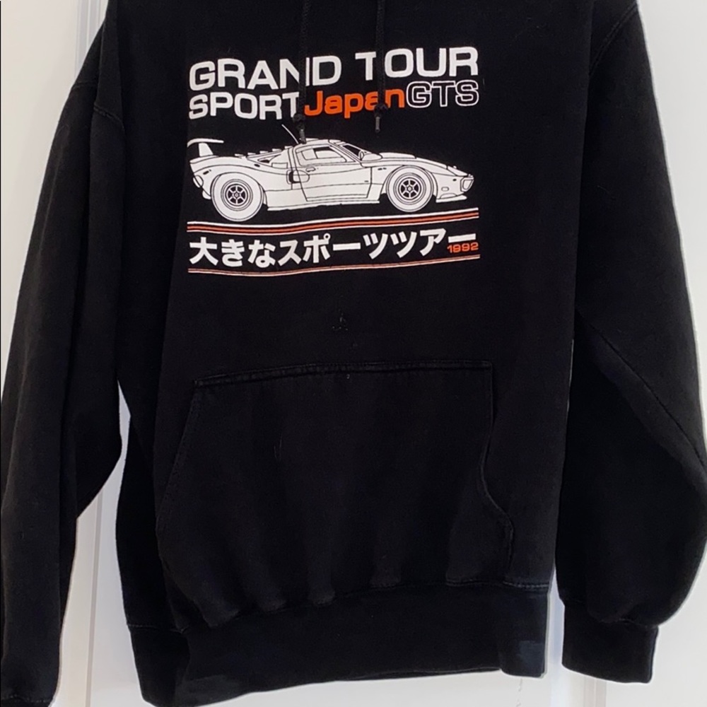 Black racer car sweatshirt